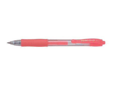 PILOT Stylo à encre gel G2 07 Néon, rose néon