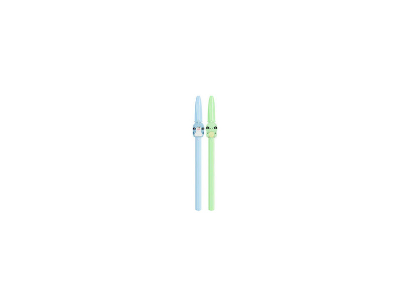 BIC Stylo à bille Cristal Pastel Figurines, bleu & vert