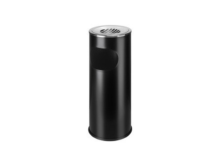 helit Cendrier sur pied 'the shark', inox, argent