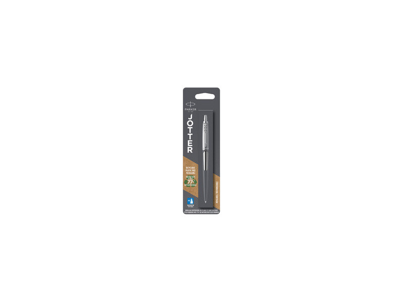 PARKER Stylo à bille JOTTER Acier C.T., carte blister