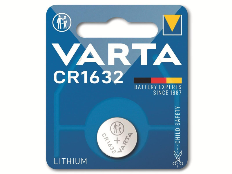 VARTA Pile bouton au lithium 'Electronics', CR1632, 3 V