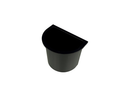 helit Corbeille à papier 'the oval', 22 litres, PS, noir