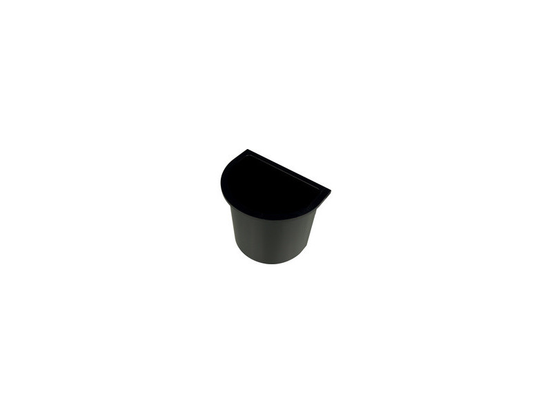 helit Corbeille à papier 'the oval', 22 litres, PS, noir