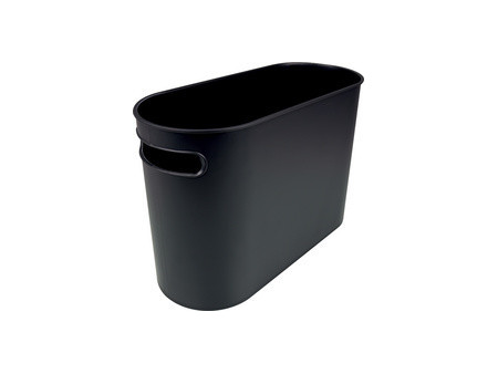 helit Corbeille à papier 'the oval', 22 litres, PS, noir