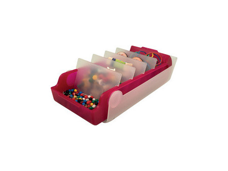 helit Boîte à fiches éducatives 'the beebox' A7, orange