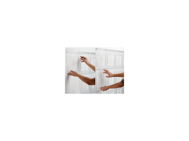 helit Porte-brochures mural 'the placativ', transparent