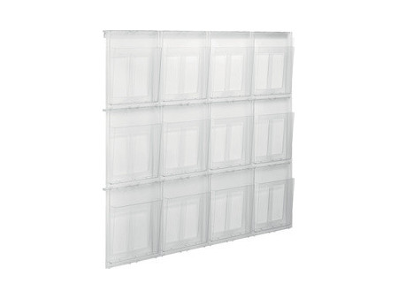 helit Porte-brochures mural 'the placativ', transparent