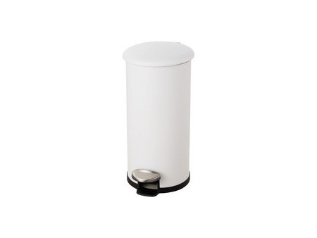 helit Poubelle à pédale 'the zinc', 12 litres, blanc