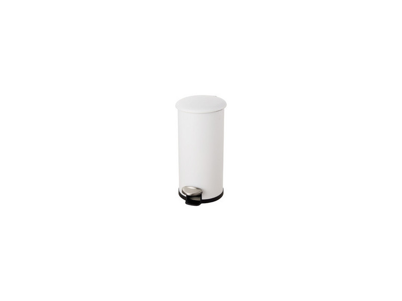 helit Poubelle à pédale 'the zinc', 12 litres, blanc