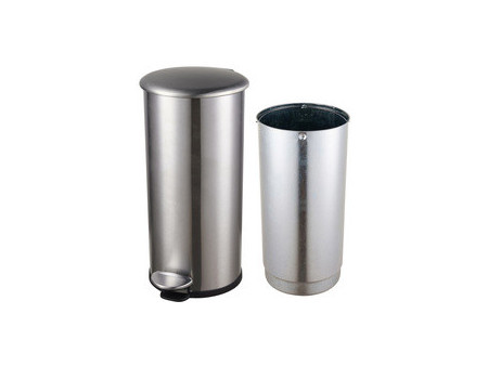 helit Poubelle à pédale 'the zinc', 12 litres, blanc