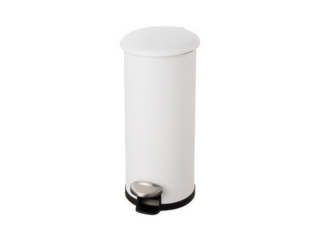 helit Poubelle à pédale 'the zinc', 30 litres, argent