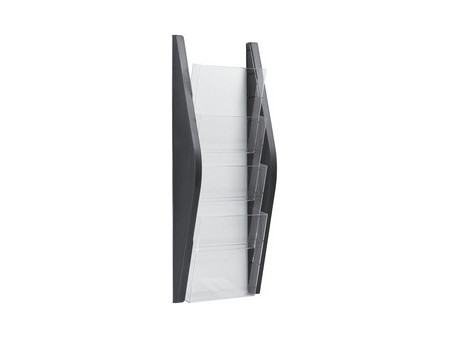 helit Porte-brochures mural 'the arc', A5 portrait, argent