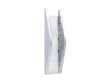 helit Porte-brochures mural 'the arc', 1/3 A4, argent