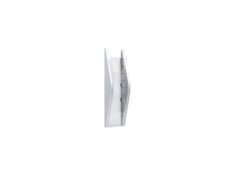 helit Porte-brochures mural 'the arc', 1/3 A4, argent