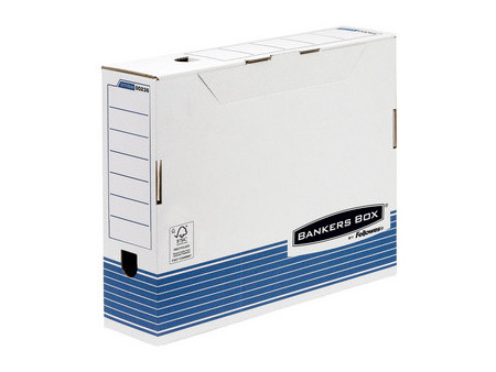 Fellowes Boîte d'archives Bankers Box SYSTEM, 100 mm, bleu