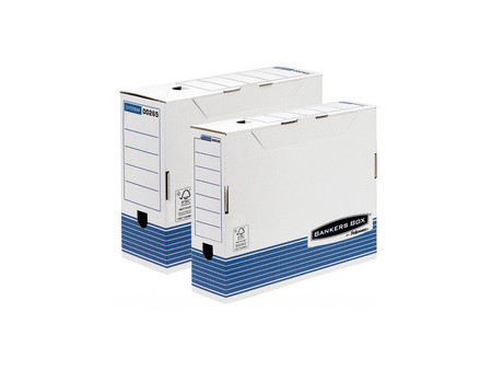 Fellowes BANKERS BOX SYSTEM boîte d'archives, (L)80 mm, bleu