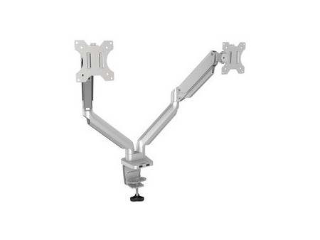 Fellowes Bras porte-écrans double Platinum Series, argent