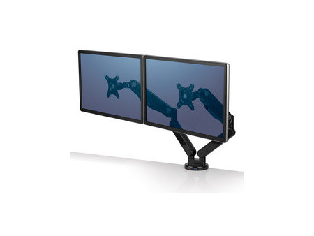 Fellowes Bras porte-écrans double Platinum Series, argent