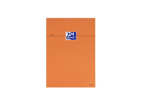 Oxford Bloc-notes, A4, quadrillé, 80 feuilles, gris