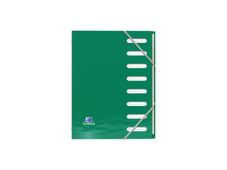 Oxford Trieur 'Oceanis', A4, 8 onglets, PP recyclé, assorti