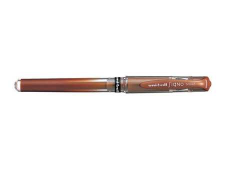uni-ball Stylo roller à encre gel SIGNO broad UM153, bronze