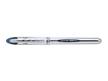 uni-ball Stylo roller à encre VISION ELITE UB200, bleu/noir