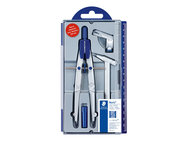 STAEDTLER Compas scolaire Noris 550 02,longueur: 156 mm