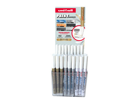 uni-ball Marqueur permanent PAINT PX203, présentoir de 36