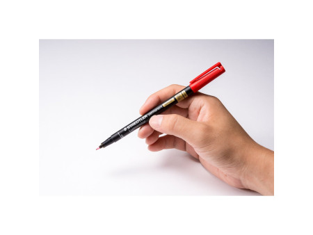 STAEDTLER Marqueur permanent 319F Lumocolor spécial, rouge