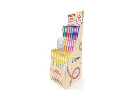 uni-ball Stylo roller encre gel SIGNO Pailleté, présentoir