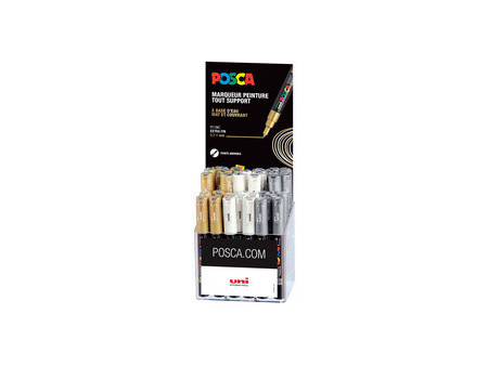 POSCA Marqueur à pigment PC-1MC, présentoir de 36