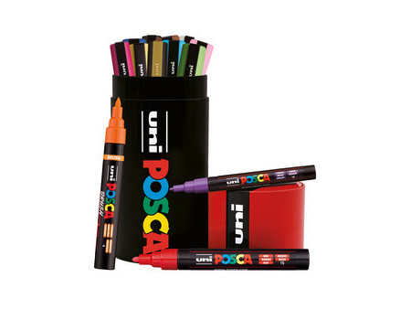 POSCA Marqueur à pigment, tube en métal de 13 pièces