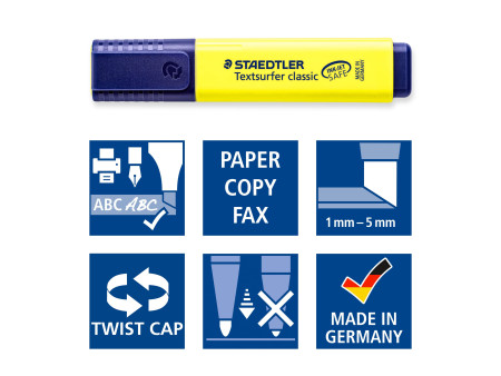 STAEDTLER Surligneur 'Textsurfer Classic', étui de 4