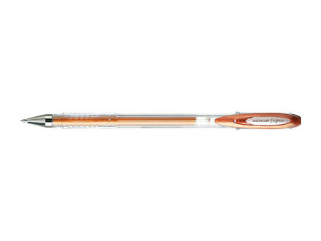uni-ball Stylo roller encre gel SIGNO Métal UM120NM, or