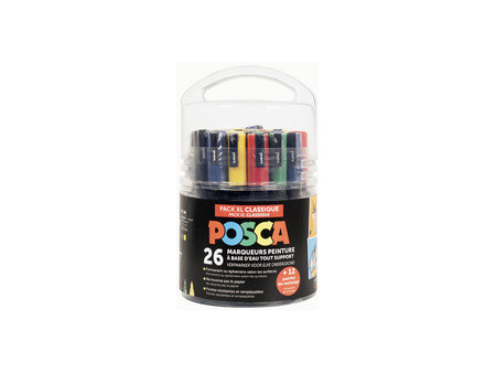 POSCA Marqueur à pigment 'Pack XL Classique', set de 26