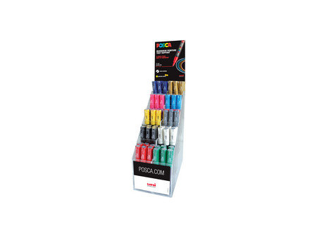 POSCA Marqueur à pigment PC-1MC, présentoir de 72