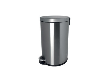 helit Poubelle à pédale 'the silent', 12 litres, blanc