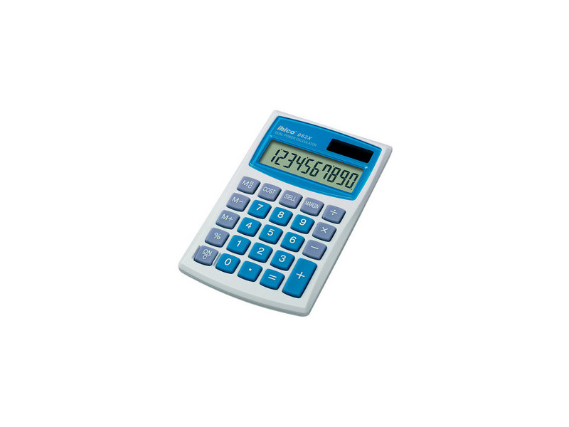 ibico Calculatrice de poche 082X, écran LCD à 10 chiffres