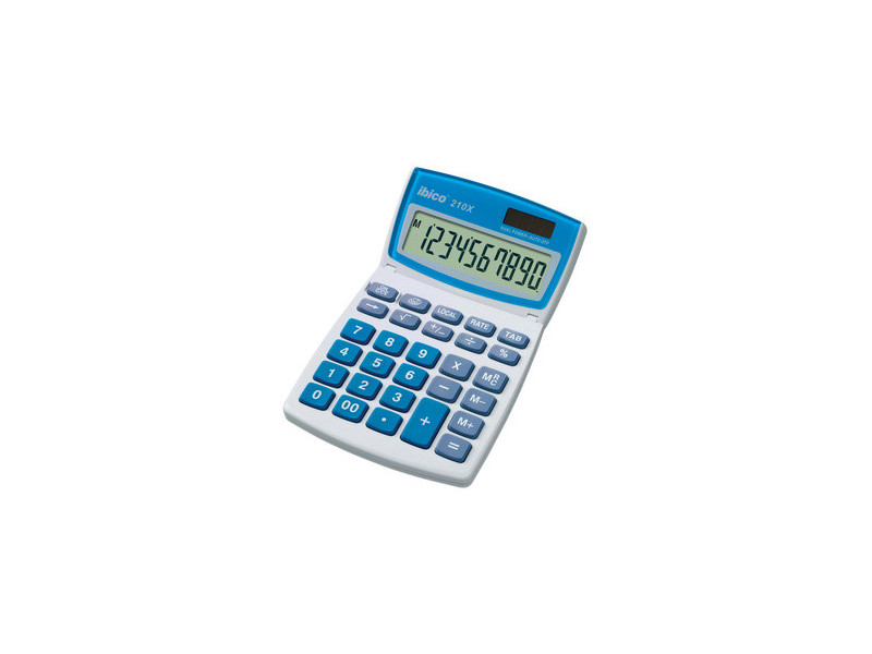ibico Calculatrice de bureau 210X, écran LCD 10 chiffres