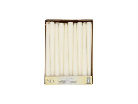 STARPAK Bougie de chandelier, 22 mm, pack de 50, noir