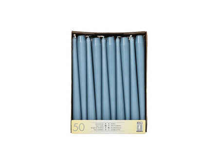 STARPAK Bougie de chandelier, 22 mm, pack de 50, bleu foncé
