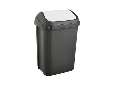 keeeper Poubelle 'swantje', 10 litres, argent / graphite