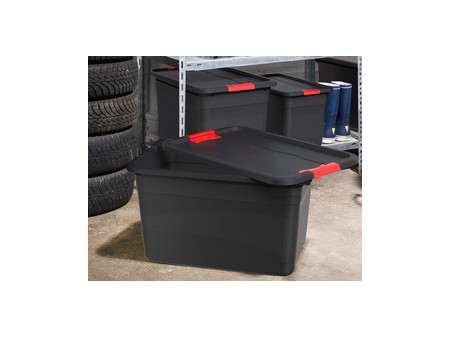 keeeper Boîte de rangement 'eckhart', 12 L, graphite/rouge