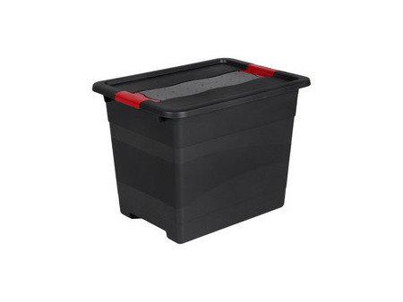 keeeper Boîte de rangement 'eckhart', 24 L, graphite/rouge