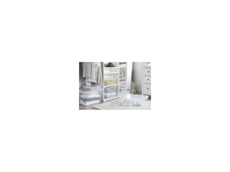 keeeper Boîte de rangement 'bea', 30 L, PP, transparent