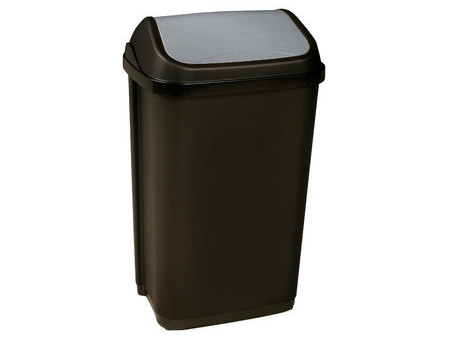 keeeper Poubelle 'swantje', 50 litres, argent / anthracite
