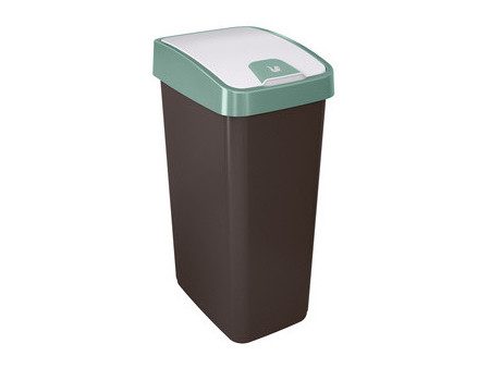 keeeper Poubelle 'magne', 45 litres, argent / anthracite