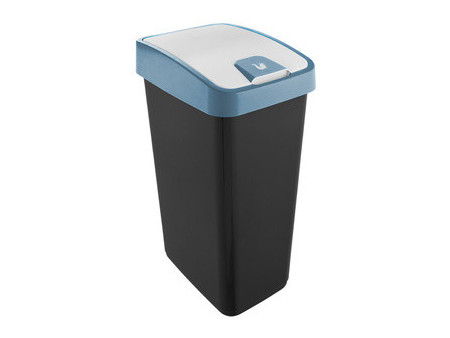 keeeper Poubelle 'magne', 45 litres, argent / anthracite