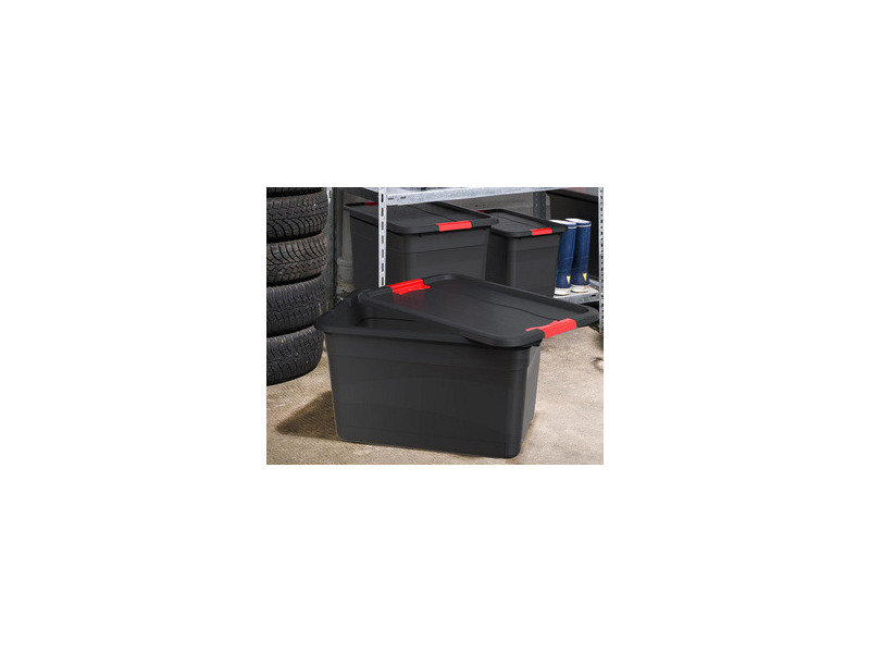 keeeper Boîte de rangement 'eckhart', 33 L, graphite/rouge