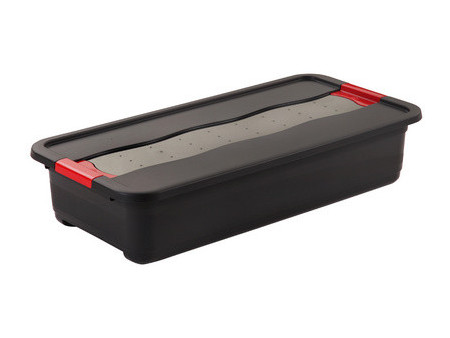 keeeper Boîte de rangement 'eckhart', 33 L, graphite/rouge